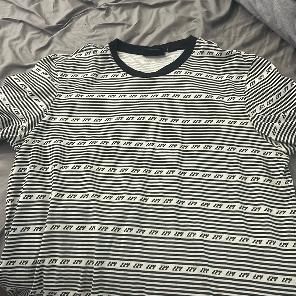 Lazy Oaf Tee, Black and white, Large